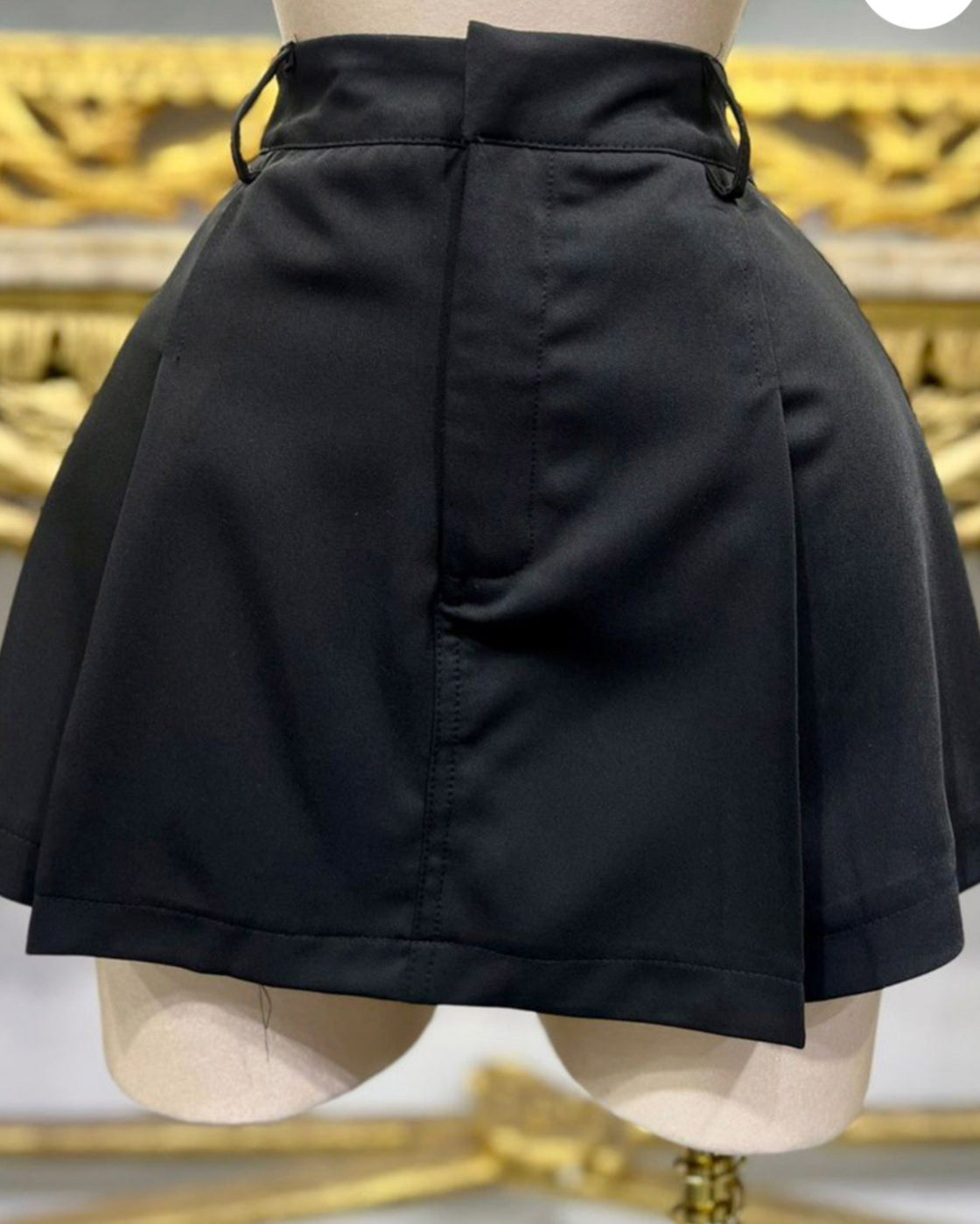 Black skort