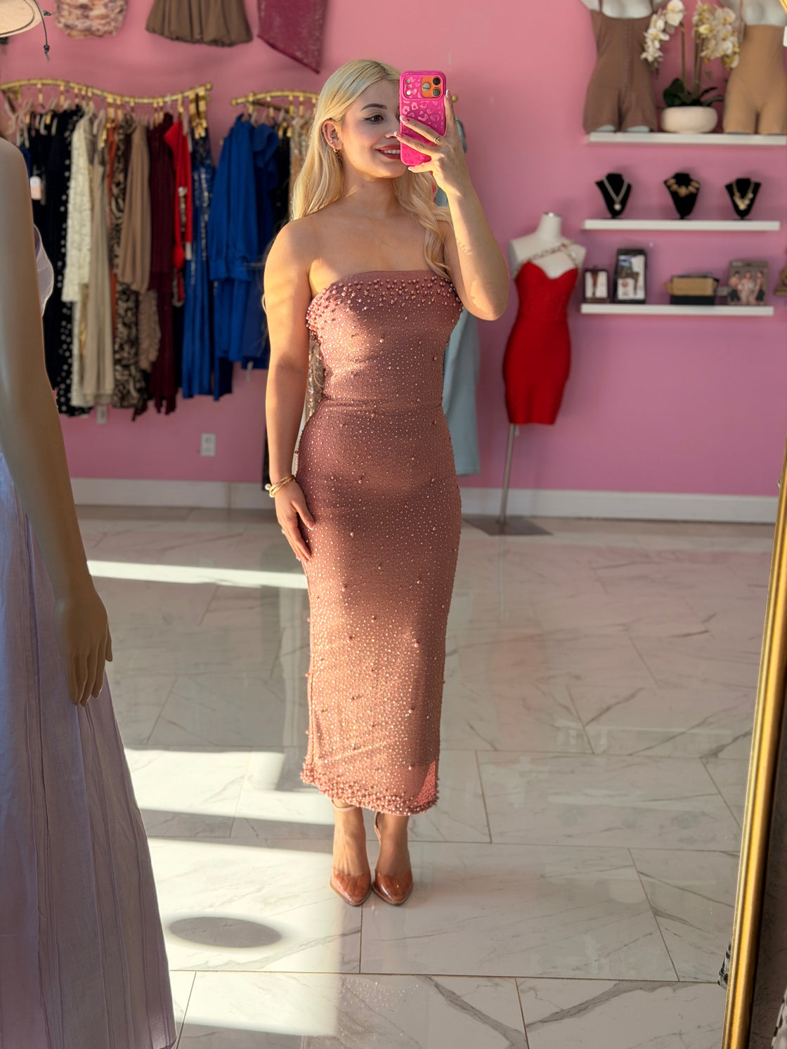 Blush maxi