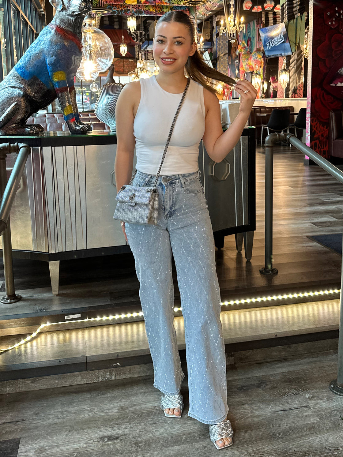 Rhinestone jeans